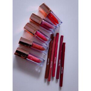 Ellen Tracy Lip Gloss Set + Lip Liner Collection Makeup Combo Kit